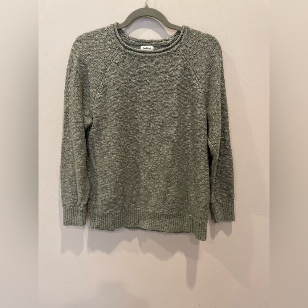 L. L. Bean Women's Midweight Cotton Slub Rollneck Pullover - Picture 4 of 6